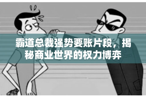 霸道总裁强势要账片段，揭秘商业世界的权力博弈