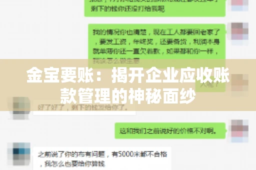金宝要账：揭开企业应收账款管理的神秘面纱